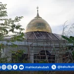 Kubah Masjid Stainless Gold Tanjung Selor Bulungan
