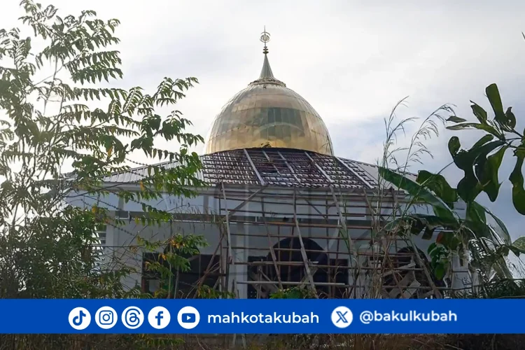 Kubah Masjid Stainless Gold Tanjung Selor Bulungan