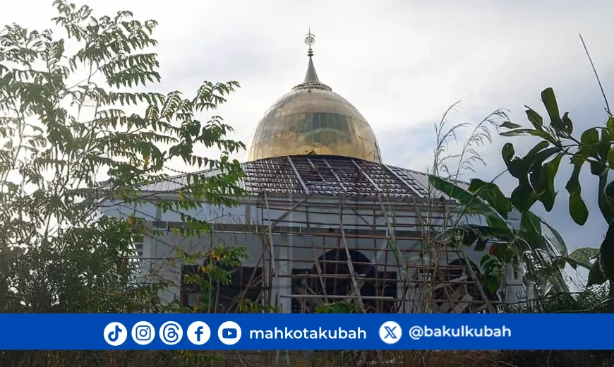 Kubah Masjid Stainless Gold Tanjung Selor Bulungan