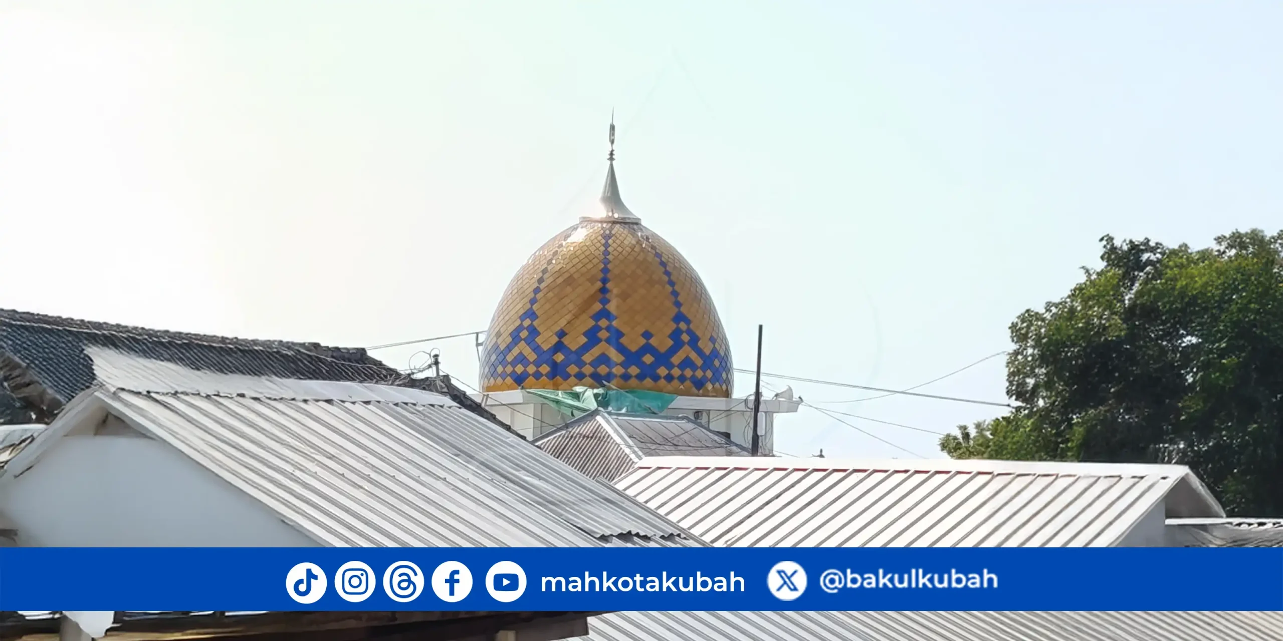Kubah Masjid Enamel Galvalume Lombok Utara