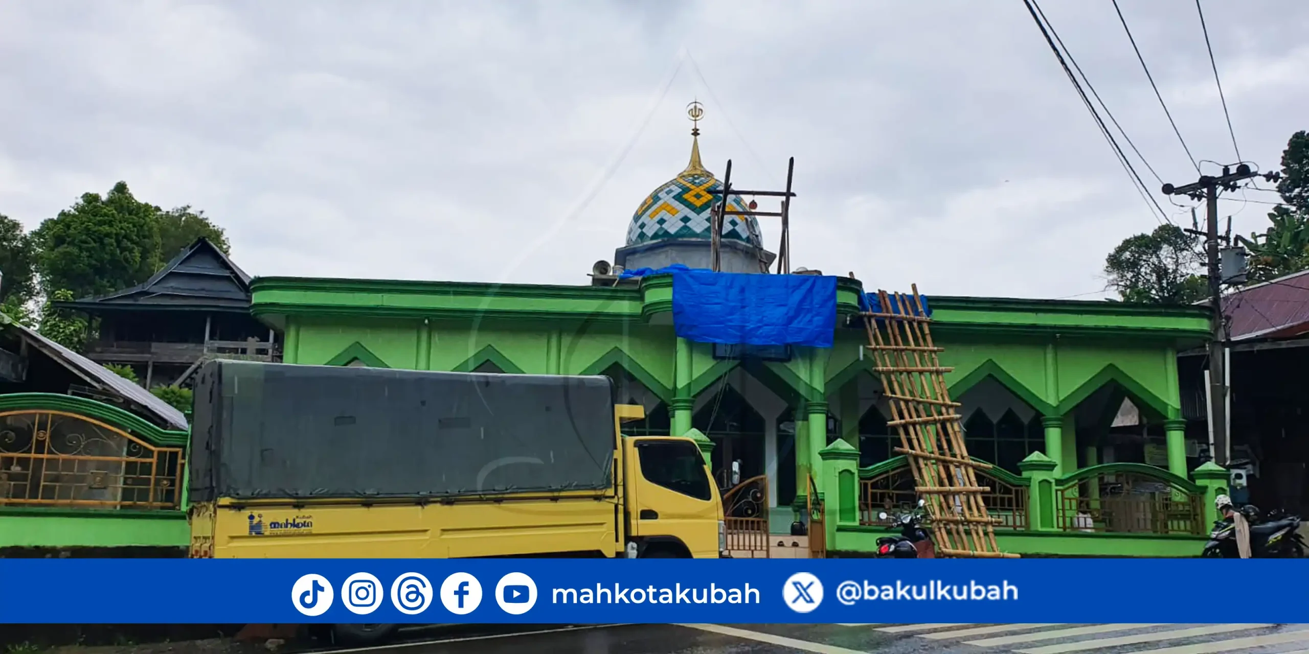 Kubah Masjid Enamel Galvalume Mamuju