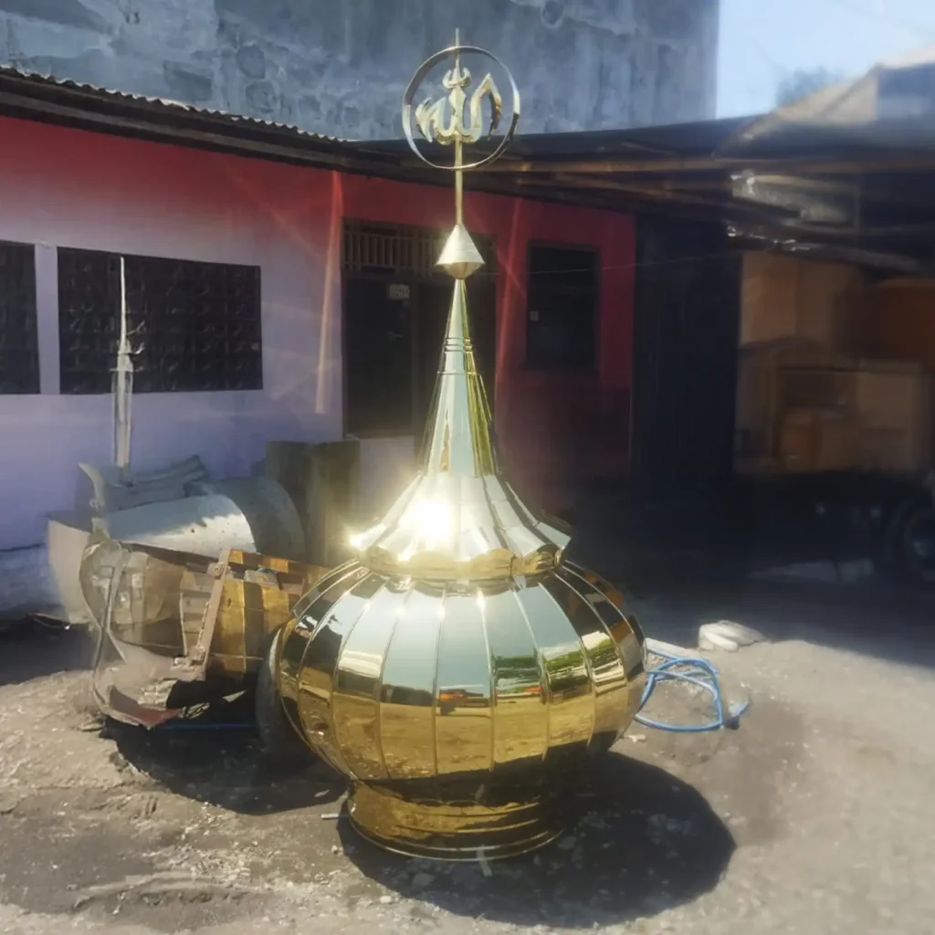 gold satu bola Pesan Kubah Masjid Enamel dan Stainless Online