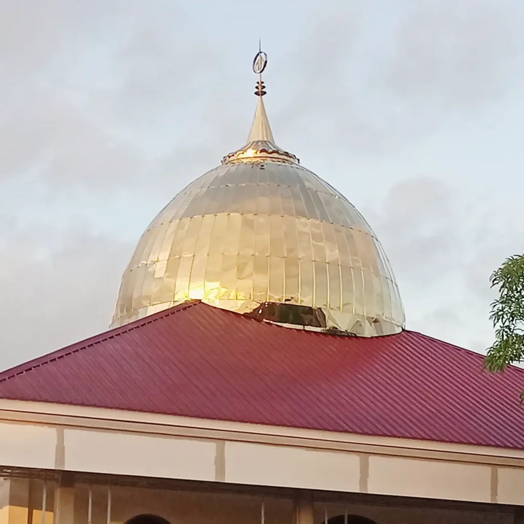 Gold Setengah Bola Pesan Kubah Masjid Enamel dan Stainless Online