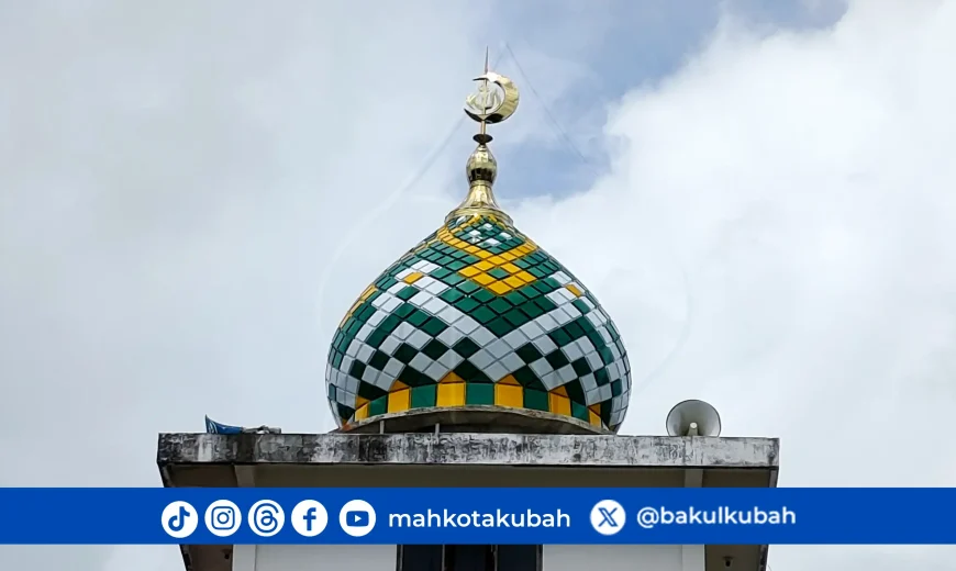 pemasangan kubah enamel galvalume Pagar Alam_net