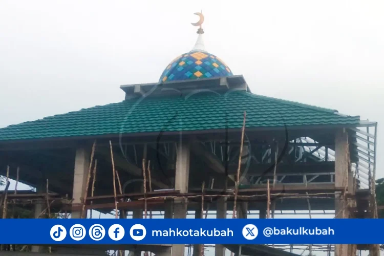 pemasangan kubah enamel galvalume Kapuas - Kalimantan Tengah_net