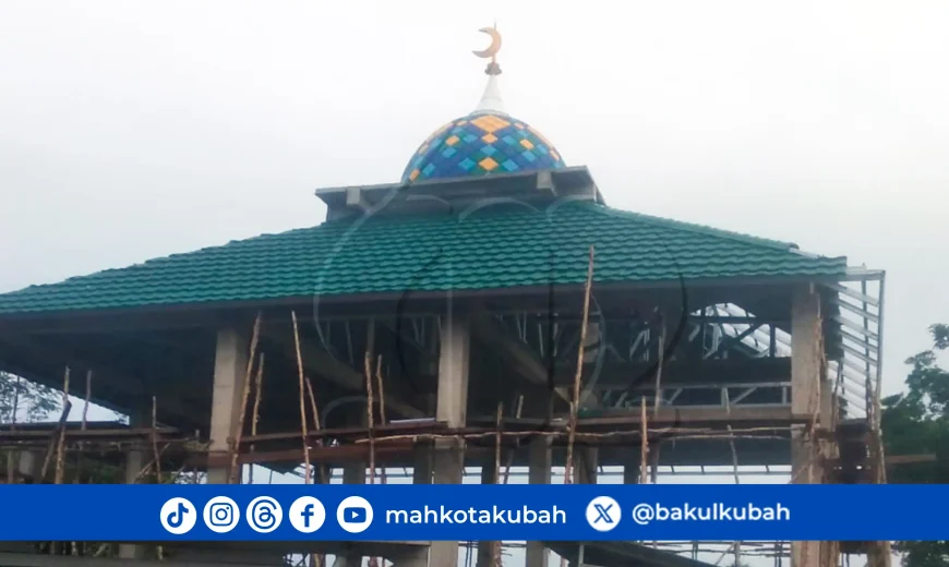 pemasangan kubah enamel galvalume Kapuas - Kalimantan Tengah_net