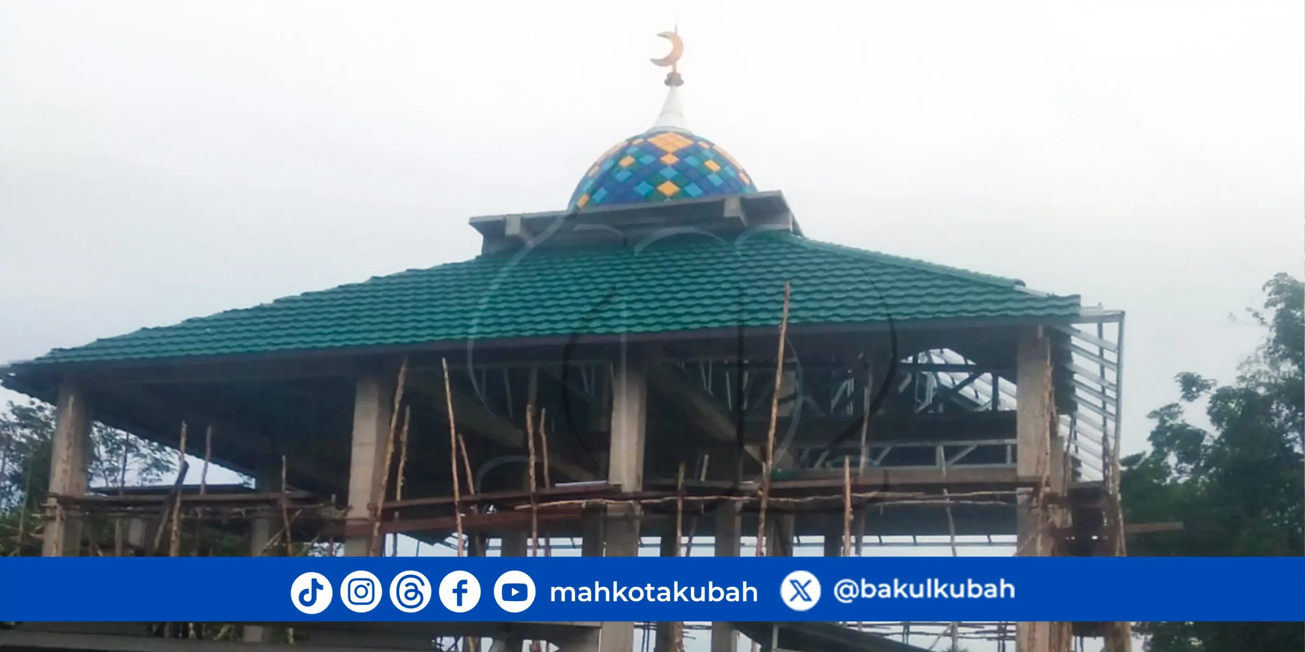 pemasangan kubah enamel galvalume Kapuas - Kalimantan Tengah_net