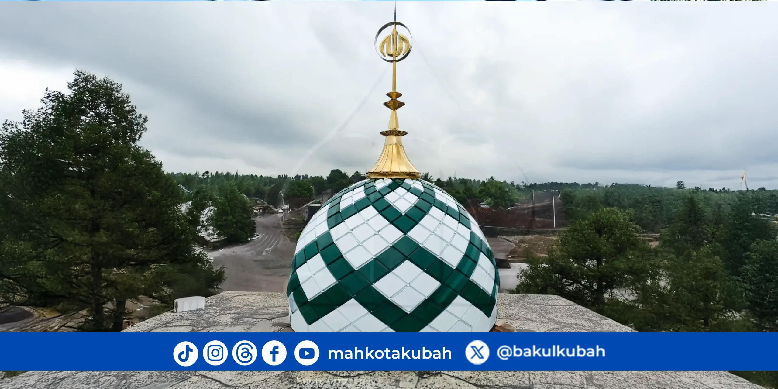 Jual Kubah Masjid Enamel Galvalume 3m sikur lombok timur_net