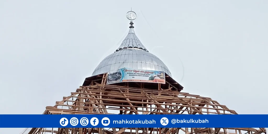 pemasangan kubah stainless setengah bola 6m seruyan hulu