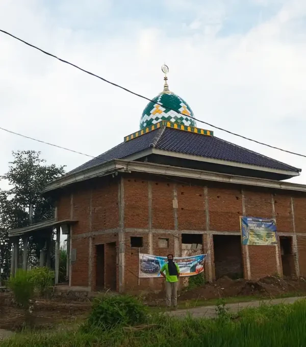pemasangan kubah enamel 4m Singosari Malang