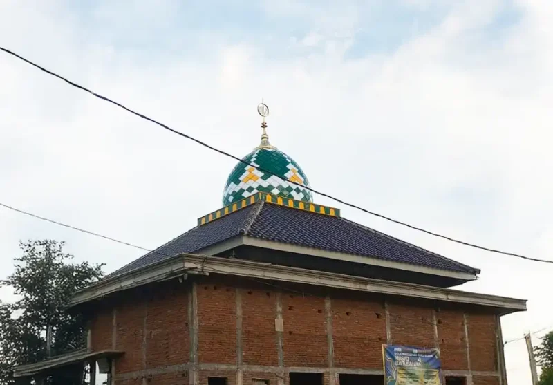 pemasangan kubah enamel 4m Singosari Malang