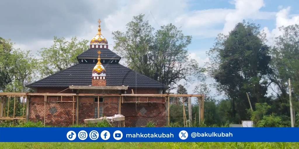 kubah masjid enamel galvalume Pagar Alam_net