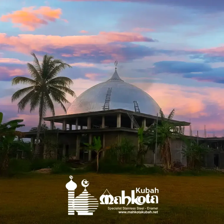 thumb_Pemasangan kubah stainless Berau Kalimantan timur_net