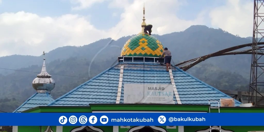 Kubah Masjid Enamel Galvalume Lebong