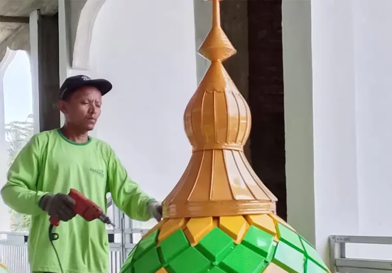 thumb_pemasangan di masjid jami' Al Falah desa sritabaang kec. Bolano kab. Parigi Moutong Sulteng_net