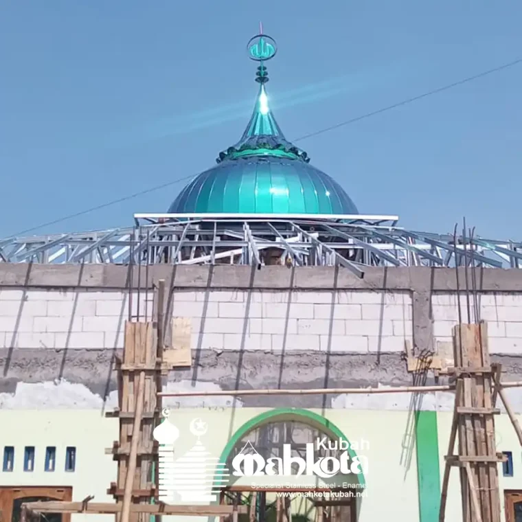 thumb_pemasangan kubah green mirror 4,2m Masjid An Nur Grobogan Jawa Tengah_net